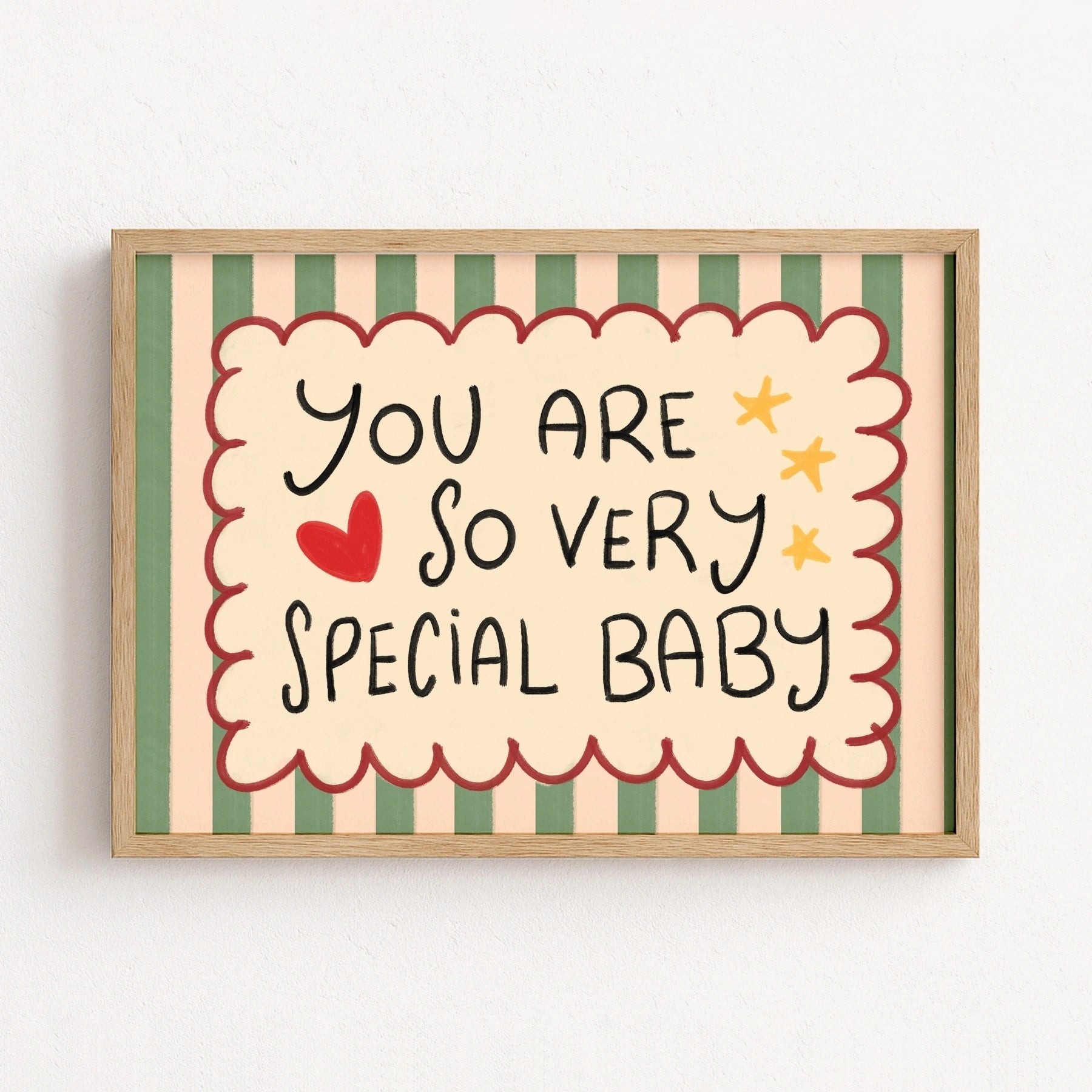 You Are So Very Special Baby Wall Art, Colorful Kids Decor