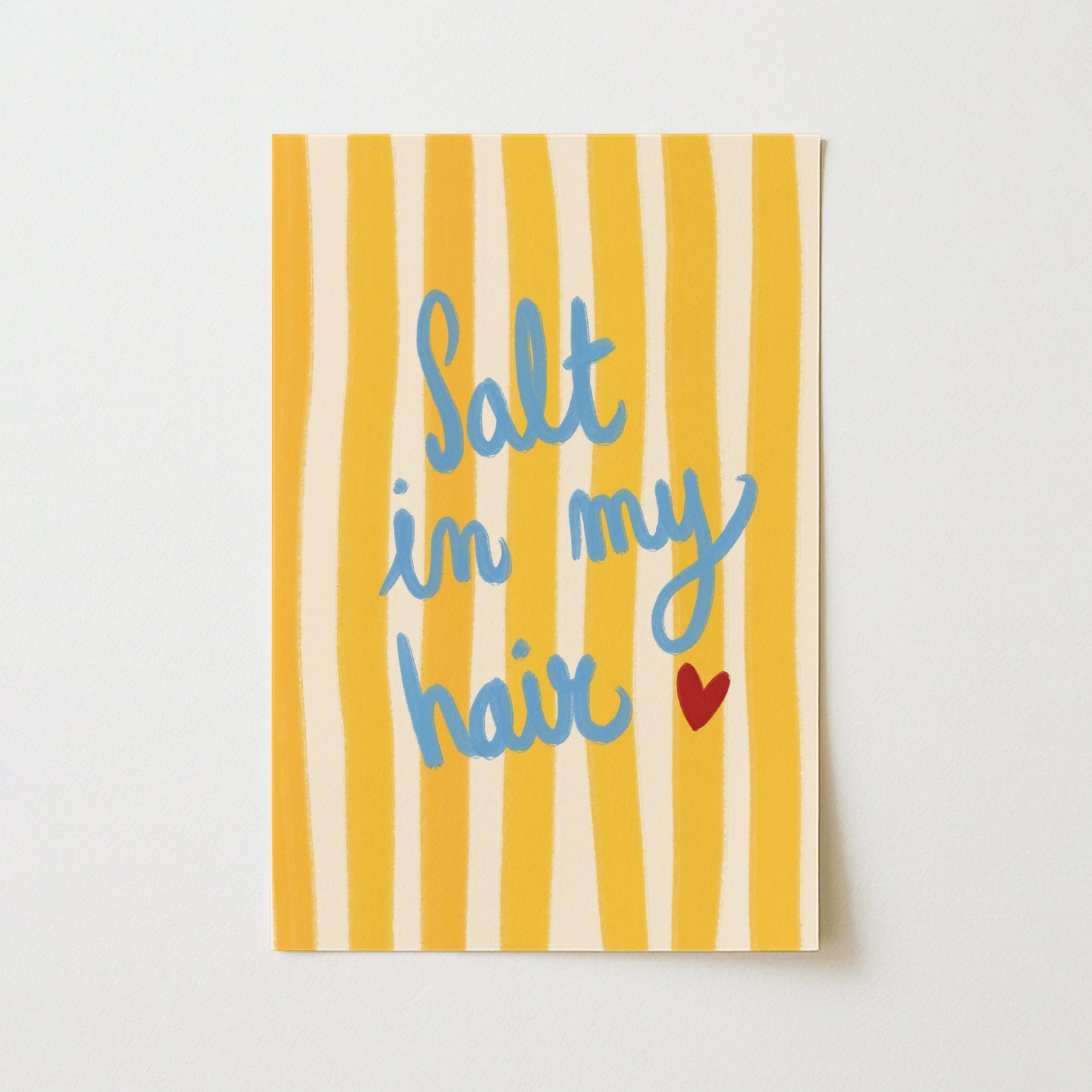 Salt In My Hair Wall Art, Coastal Wall Decor