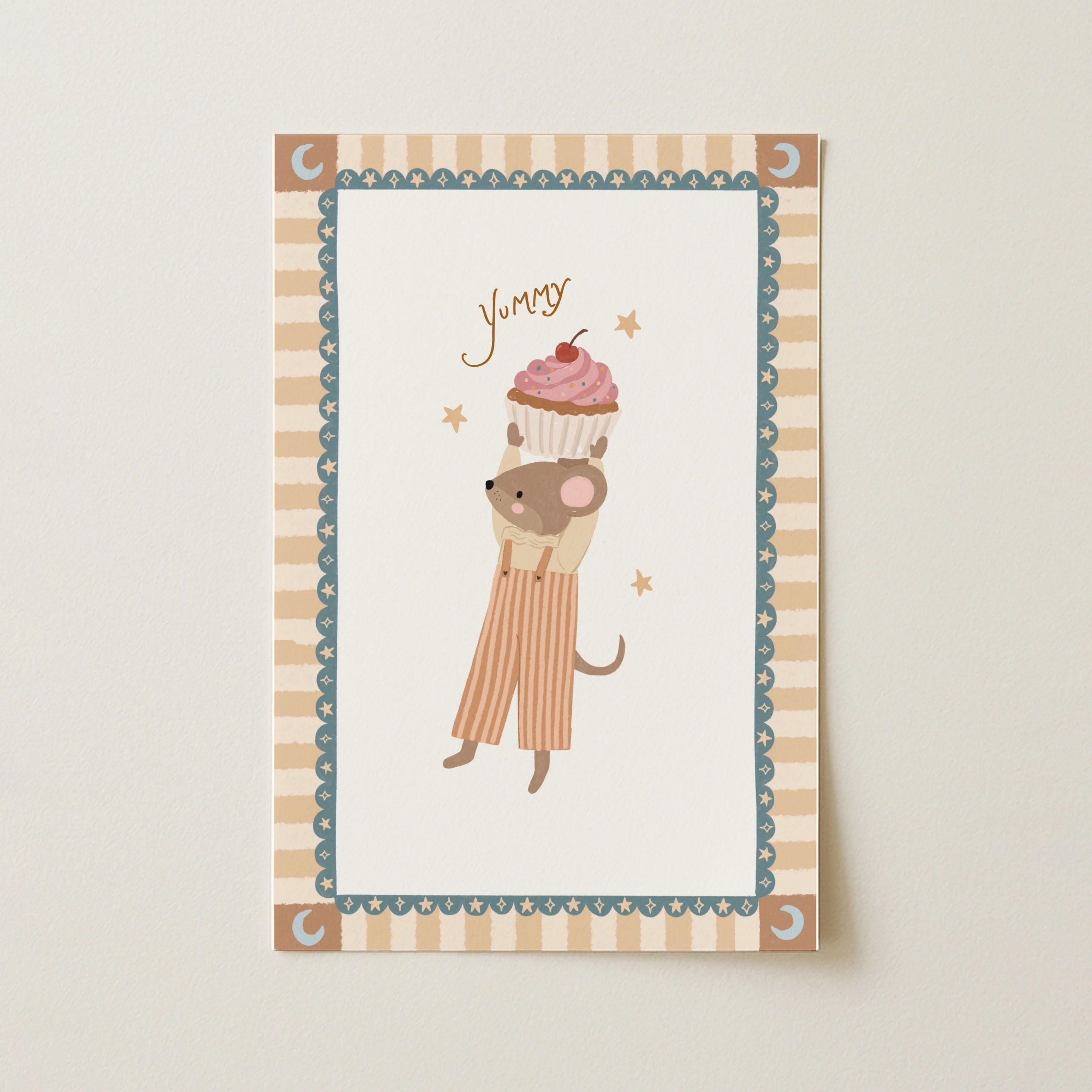 Arte murale Topolino cupcake per cameretta