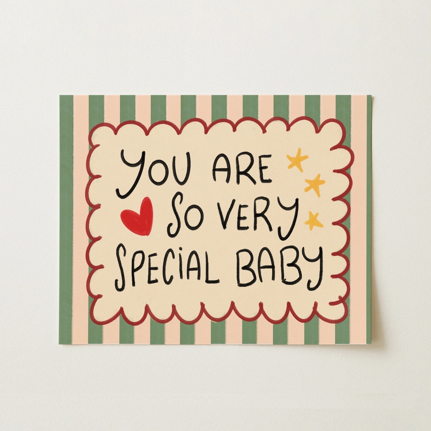 You Are So Very Special Baby Wall Art, Colorful Kids Decor