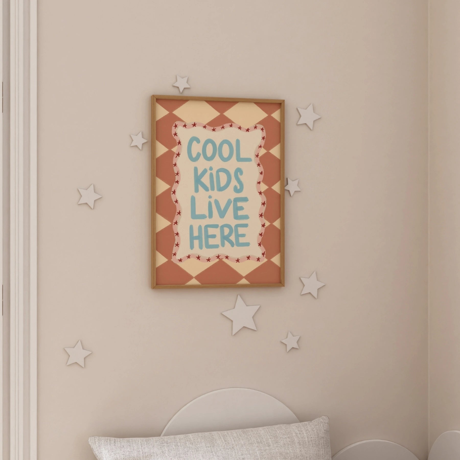 Colorful Nursery Typography Poster, Colorful Kids Decor