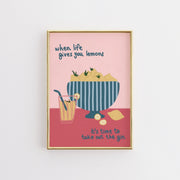 Pink Retro Drink – Kitchen Wall Art