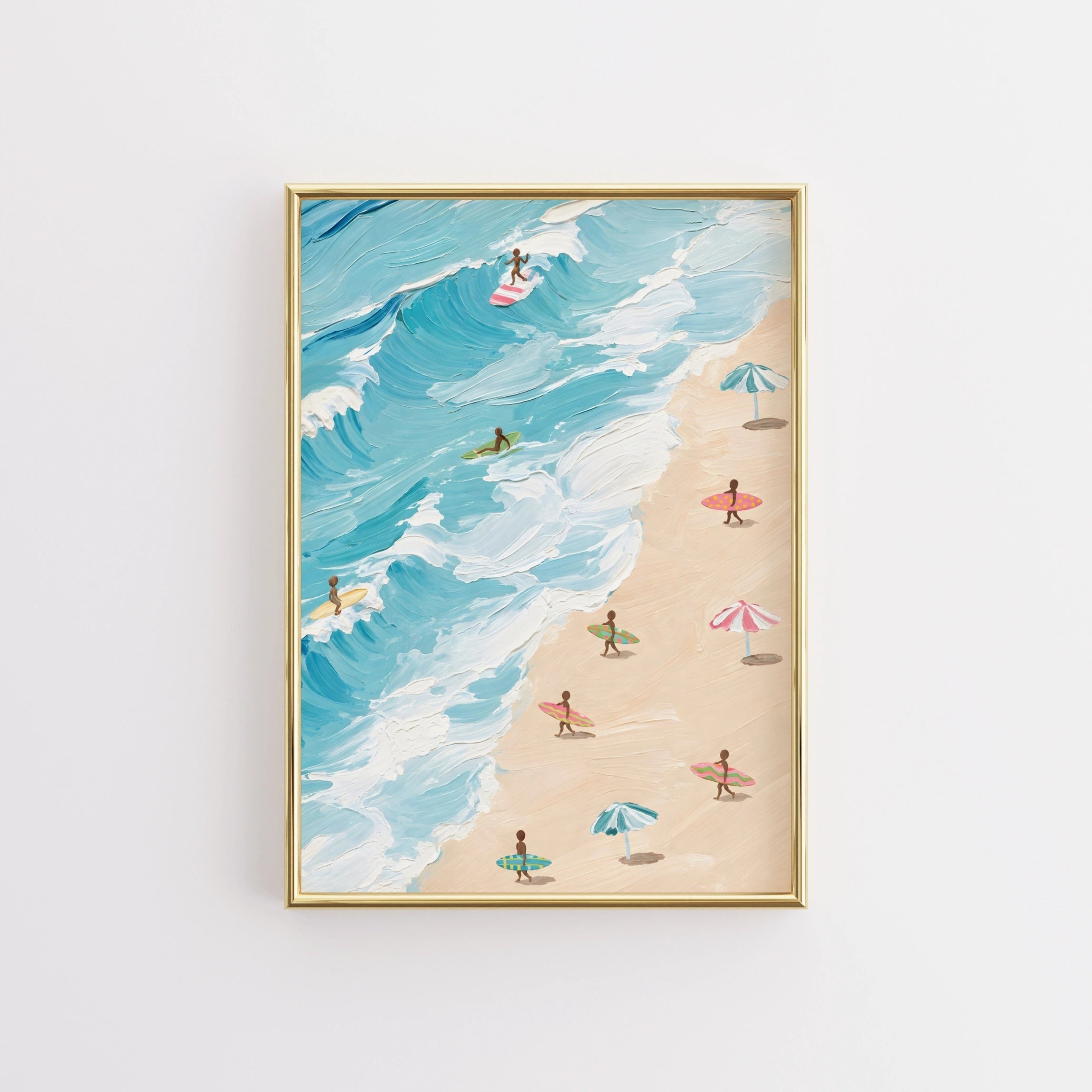 Art Mural De Plage Surfueuse