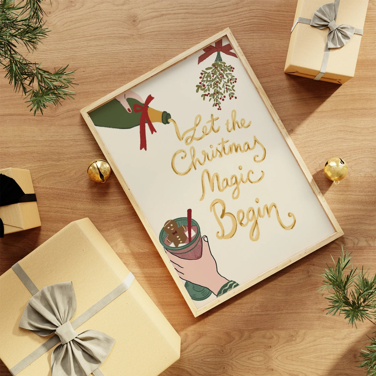 Let the Christmas Magic Begin – Póster de Navidad