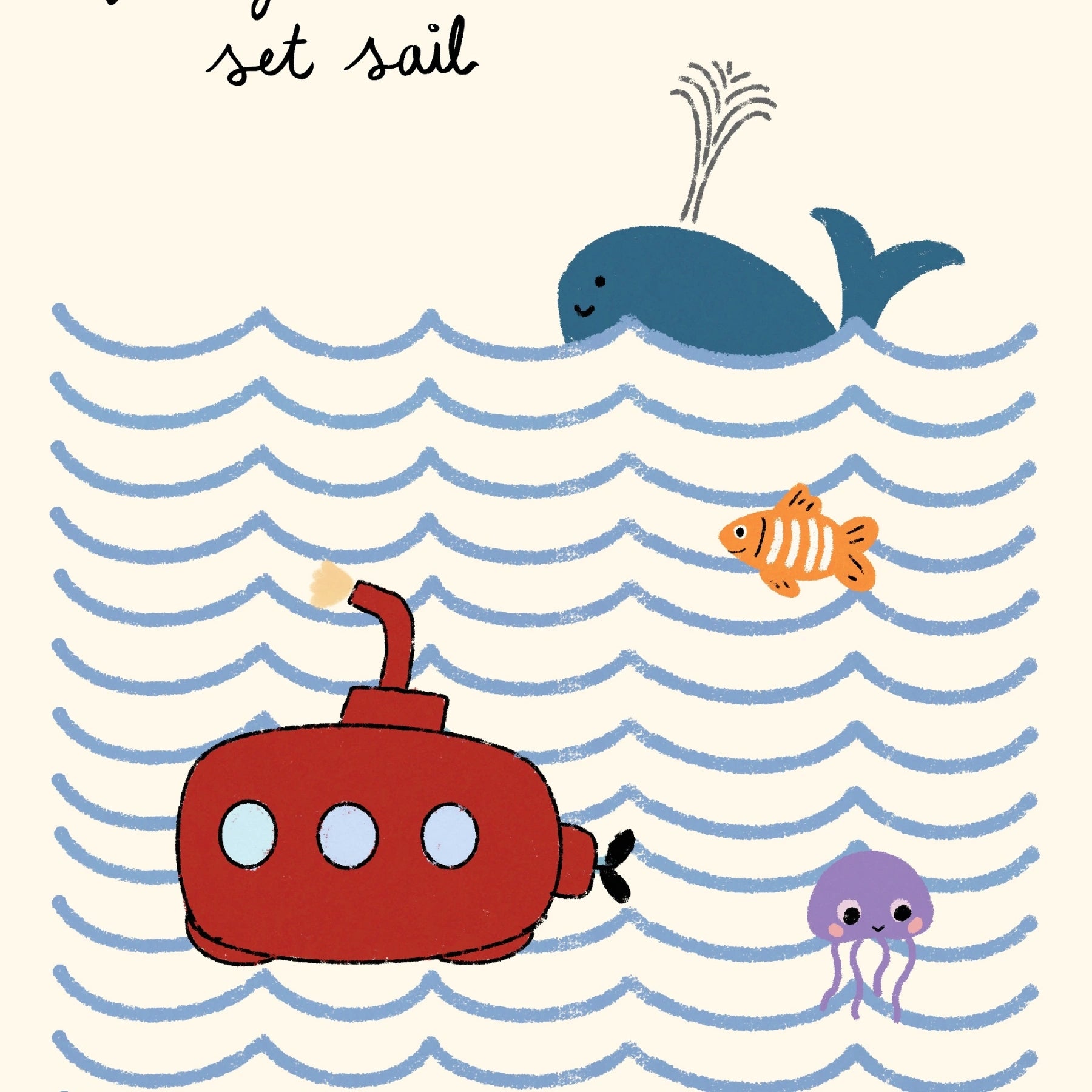 Ocean Nursery Wall Art, Boys Room Decor