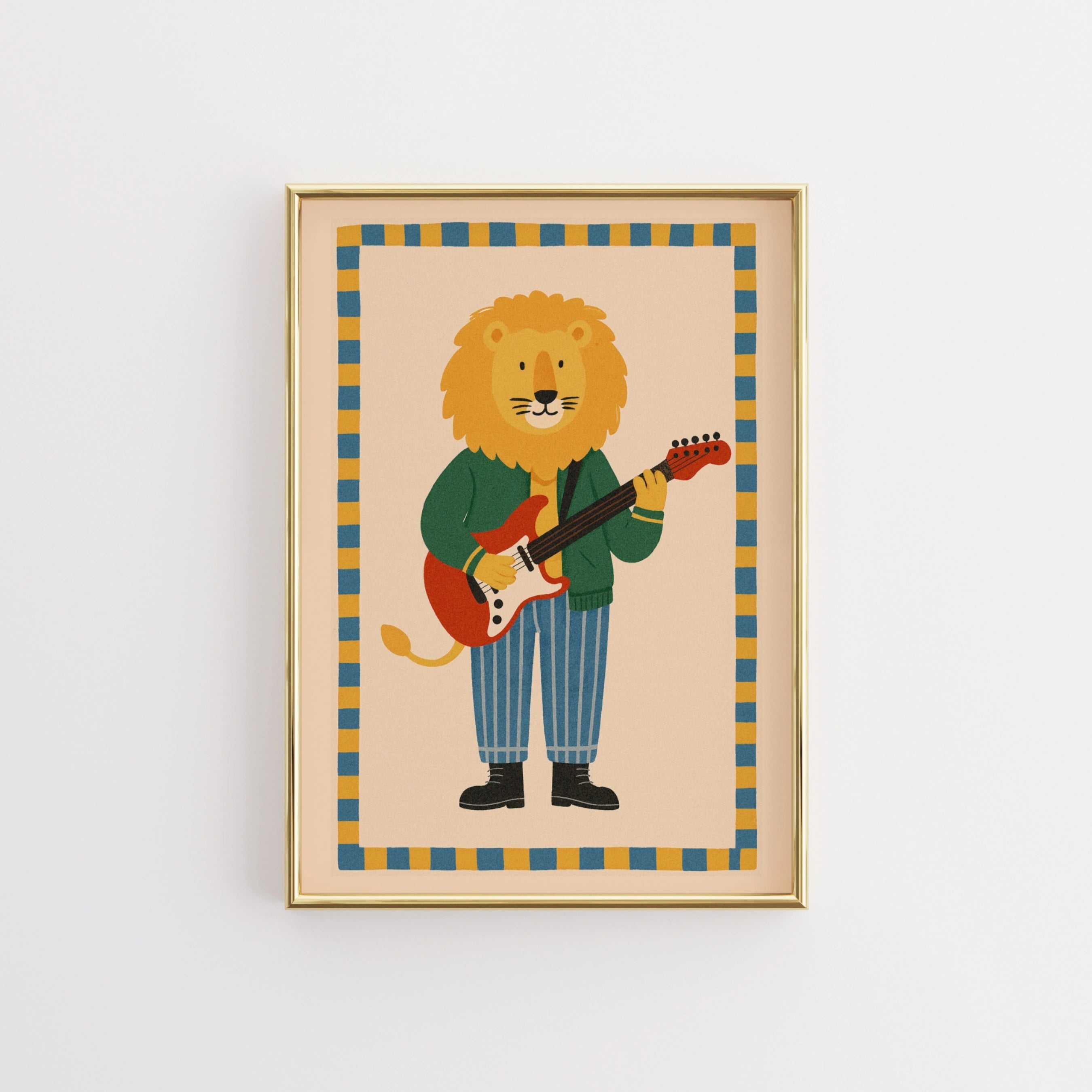 Rockstar Lion Nursery Print