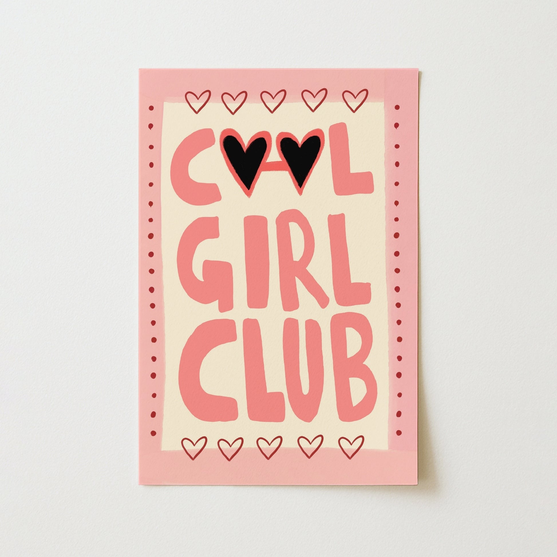 Stampa per la cameretta dei bambini Cool Girl Club