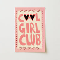 Stampa per la cameretta dei bambini Cool Girl Club