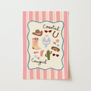 Coastal Cowgirl – Arte de pared costero