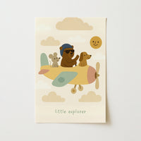 Little Explorer Nursery Print