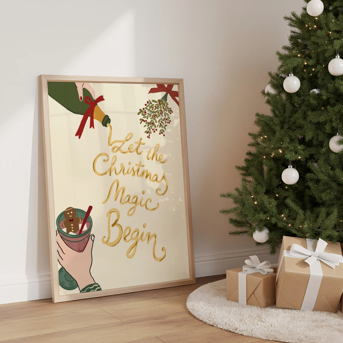 Let the Christmas Magic Begin – Póster de Navidad