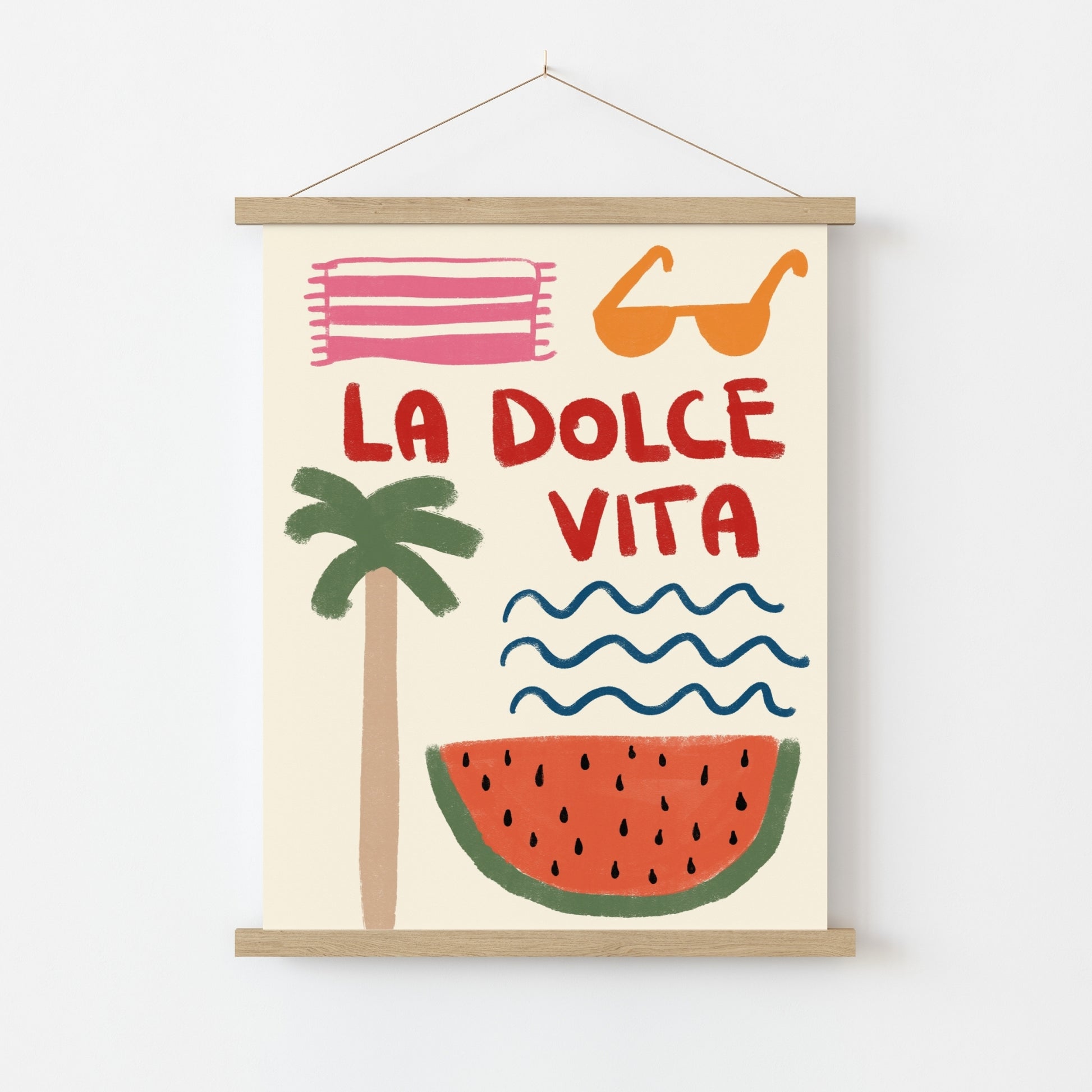 La Dolce Vita Wall Art - Summer Coastal Print