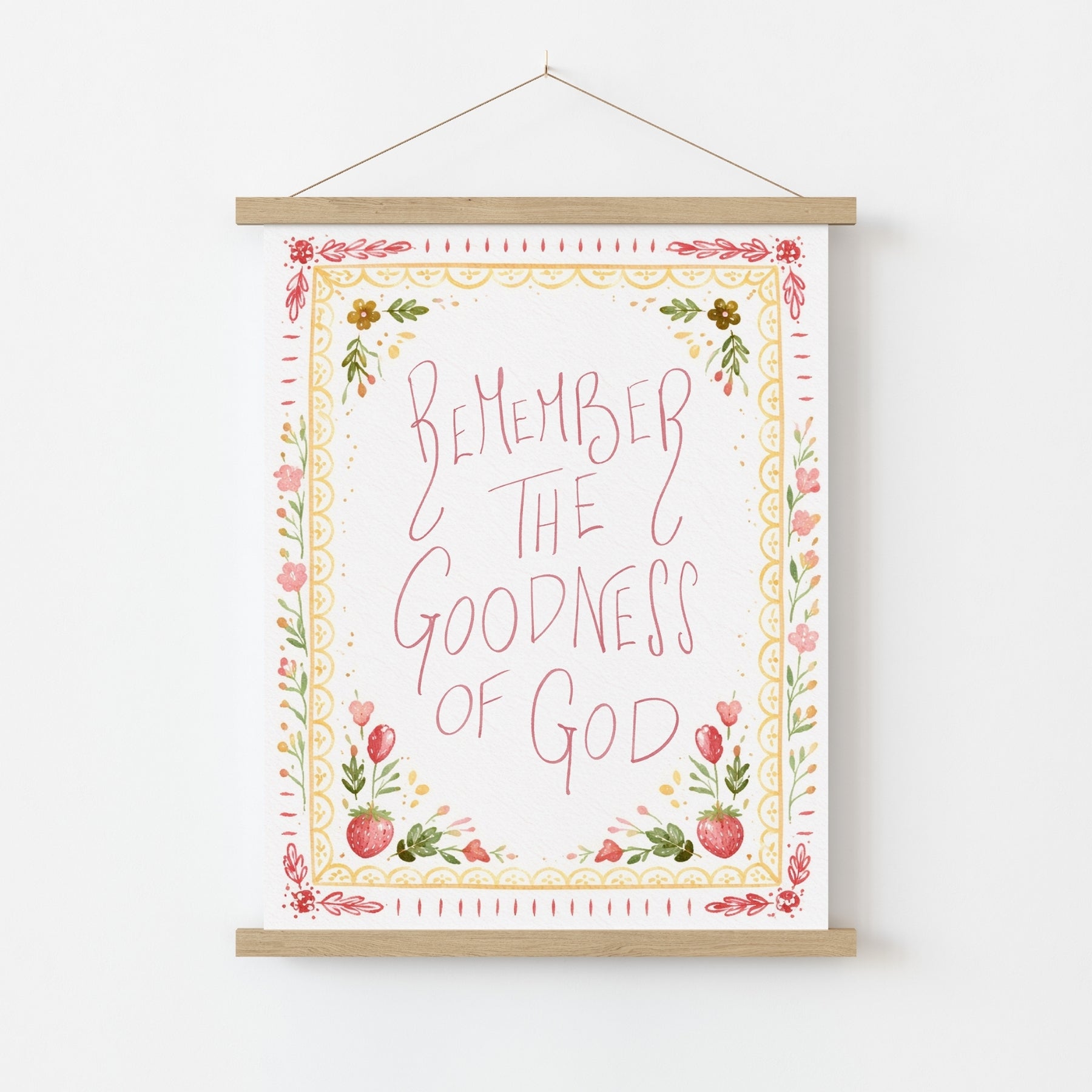 Remember the Goodness of God Wall Art, Christian Wall Decor