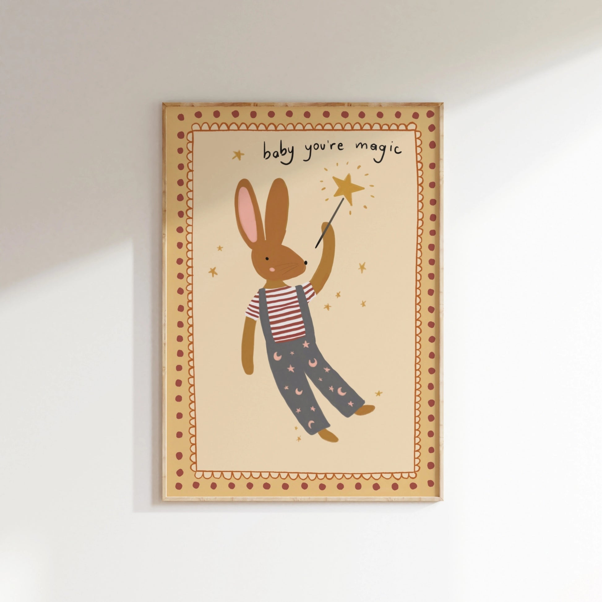 Bunny Nursery Print, Vintage Nursery Decor