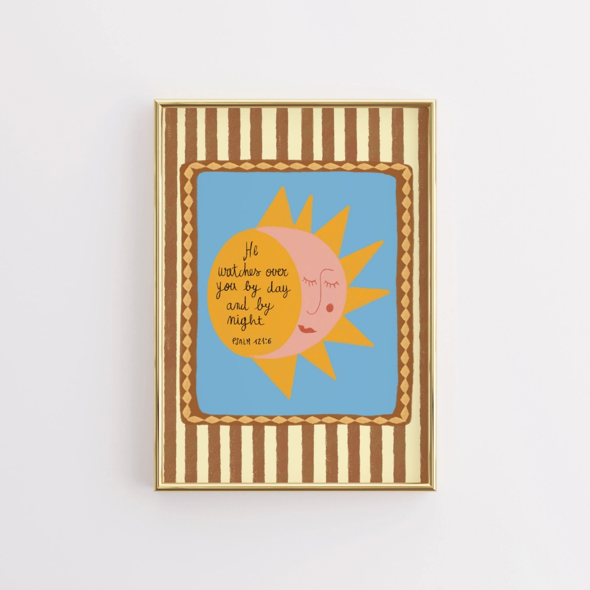 Sun and Moon Christian Nursery Print
