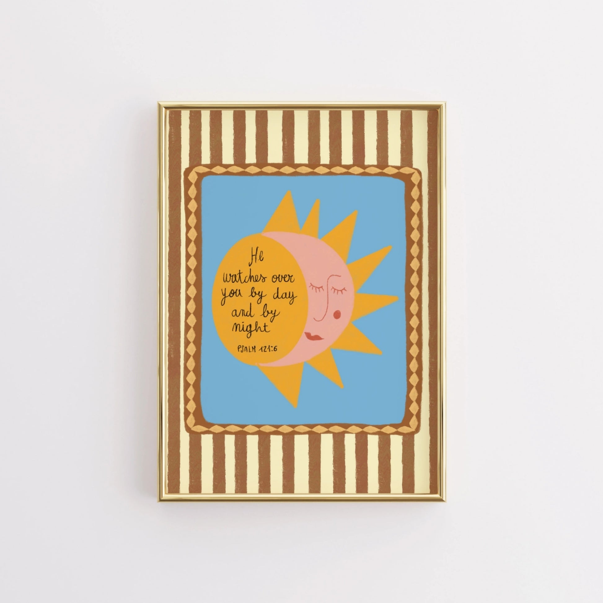 Sun and Moon Christian Nursery Print
