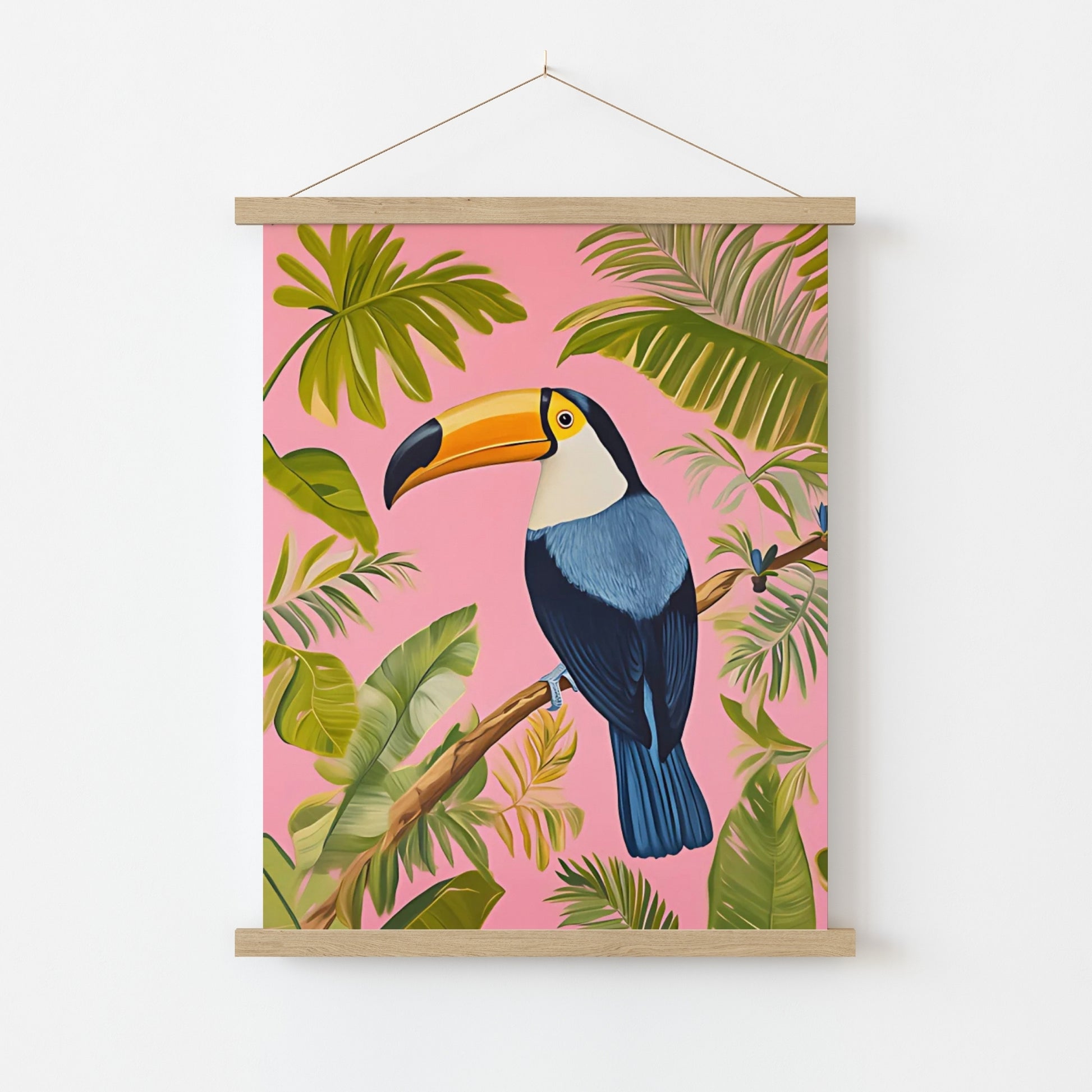 Tropical Toucan Wall Art – Vibrant Jungle Bird Print