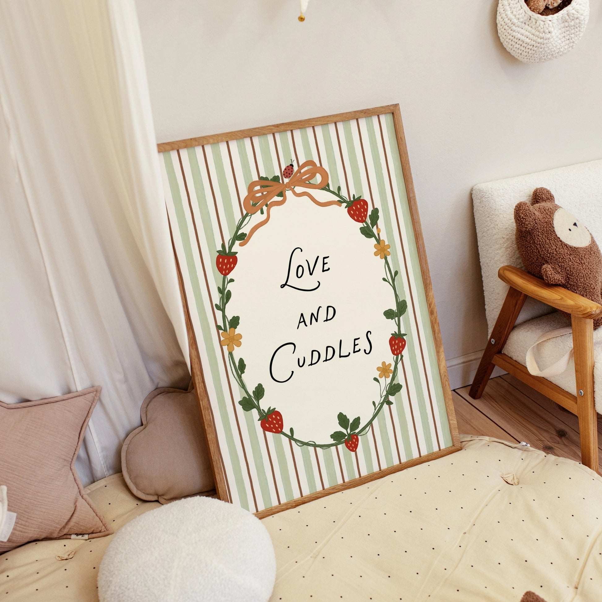 Arte murale con dolce citazione cottagecore