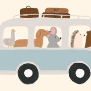 Animal Bus – Nursery & kids wall art