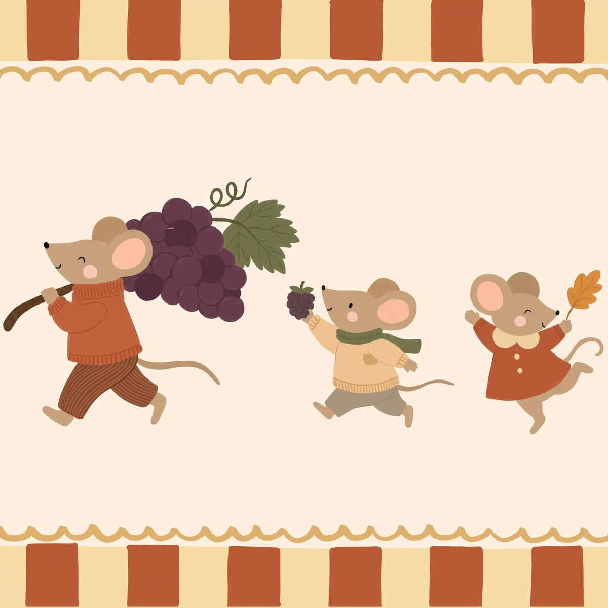 Three Little Harvest Mice – Poster per bambini