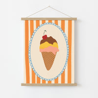 Arte murale con gelato