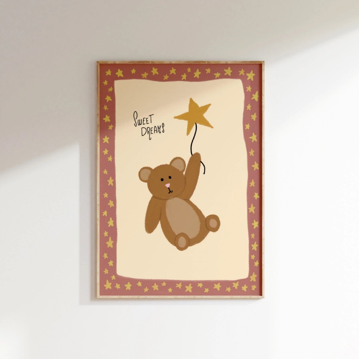 Sweet Dreams Nursery Print, Whimsical Kids Decor