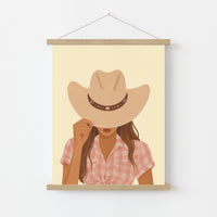Western Girl Wall Art