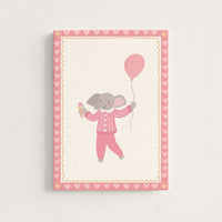 Tela decorativa rosa tenue per la cameretta dei bambini