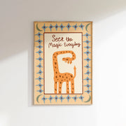 Whimsical Giraffe – Poster per bambini