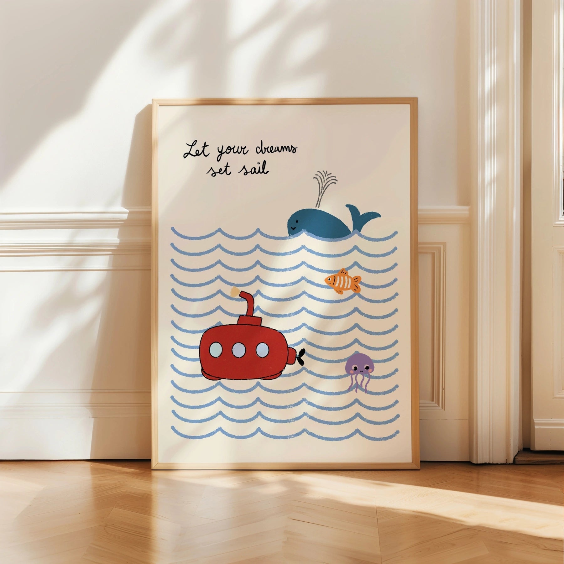 Ocean Nursery Wall Art, Boys Room Decor