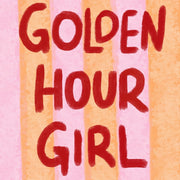 Golden Hour Girl – Arte de pared costero