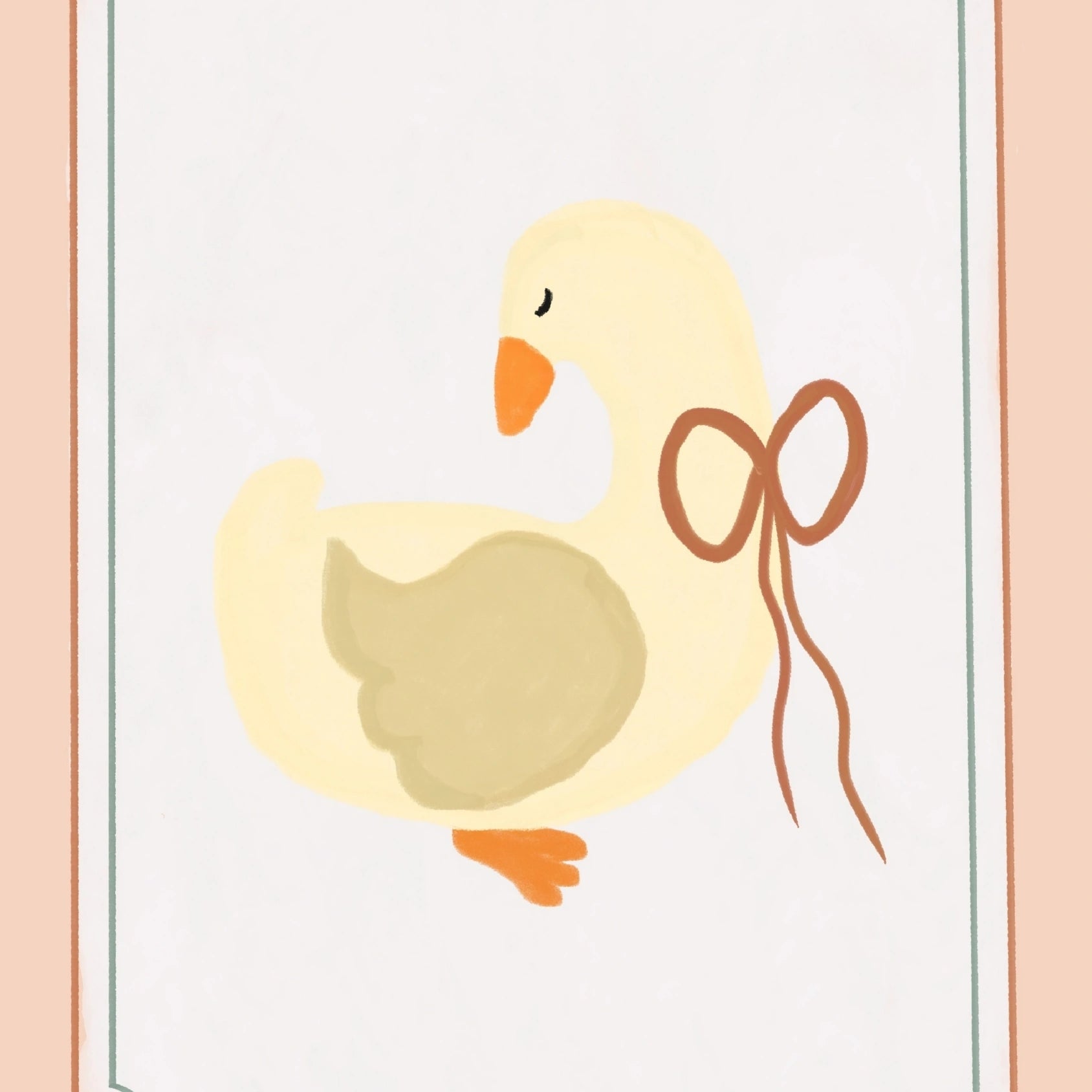 Simpatica decorazione murale con oca