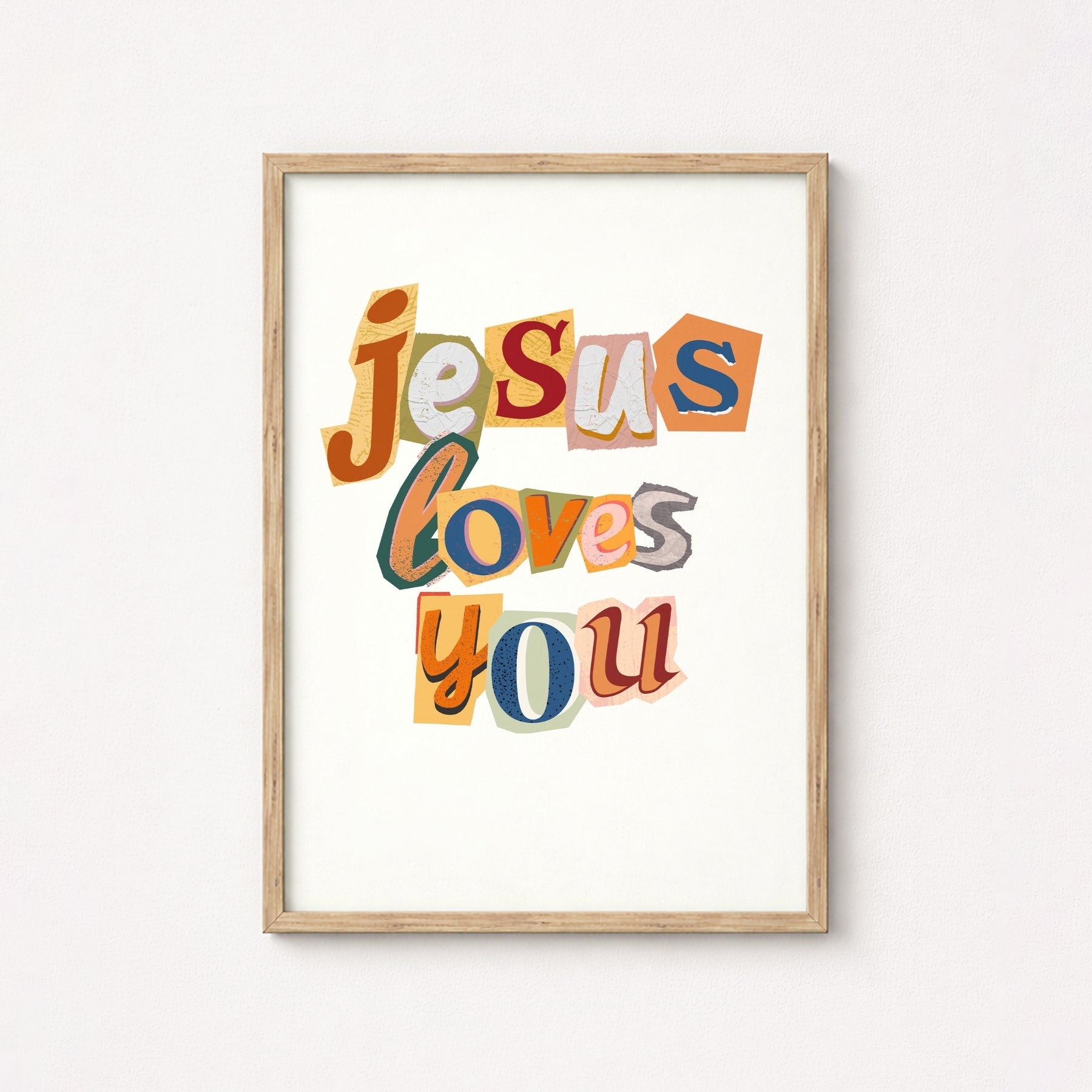 Colorful Bible Verse Decor, Christian Wall Decor
