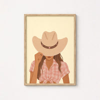 Western Girl Wall Art