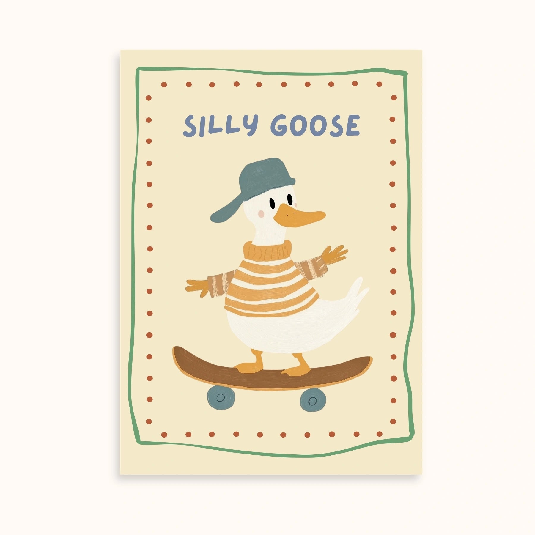 Goose and Rainbow Nursery Wall Art Set of 2