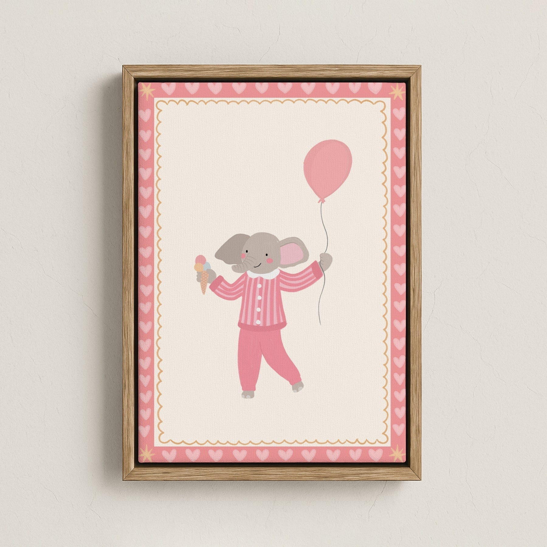 Tela decorativa rosa tenue per la cameretta dei bambini