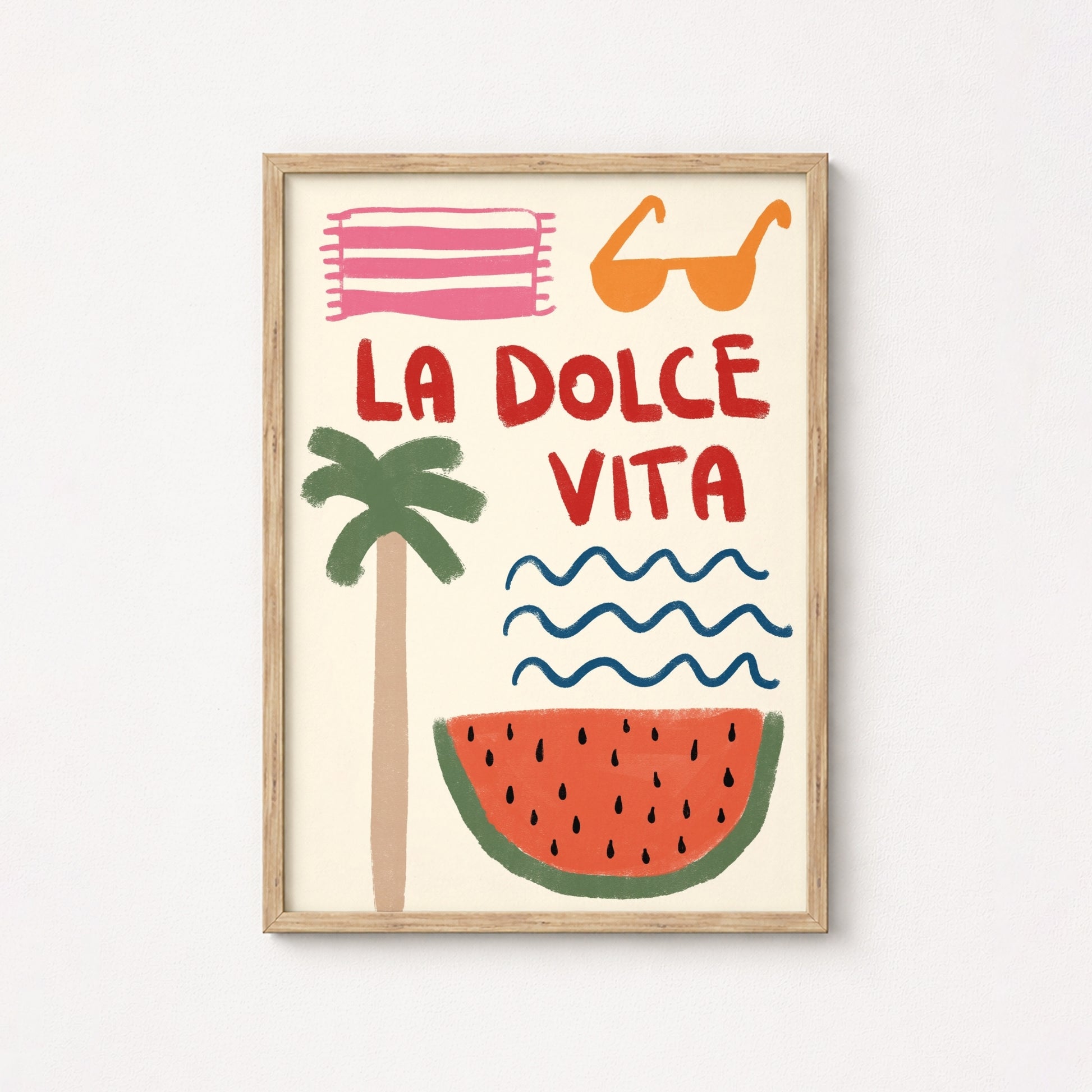 La Dolce Vita Wall Art - Summer Coastal Print