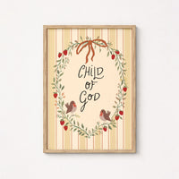 Child of God Christian Nursery Wall Art, Christian Nursery Decor