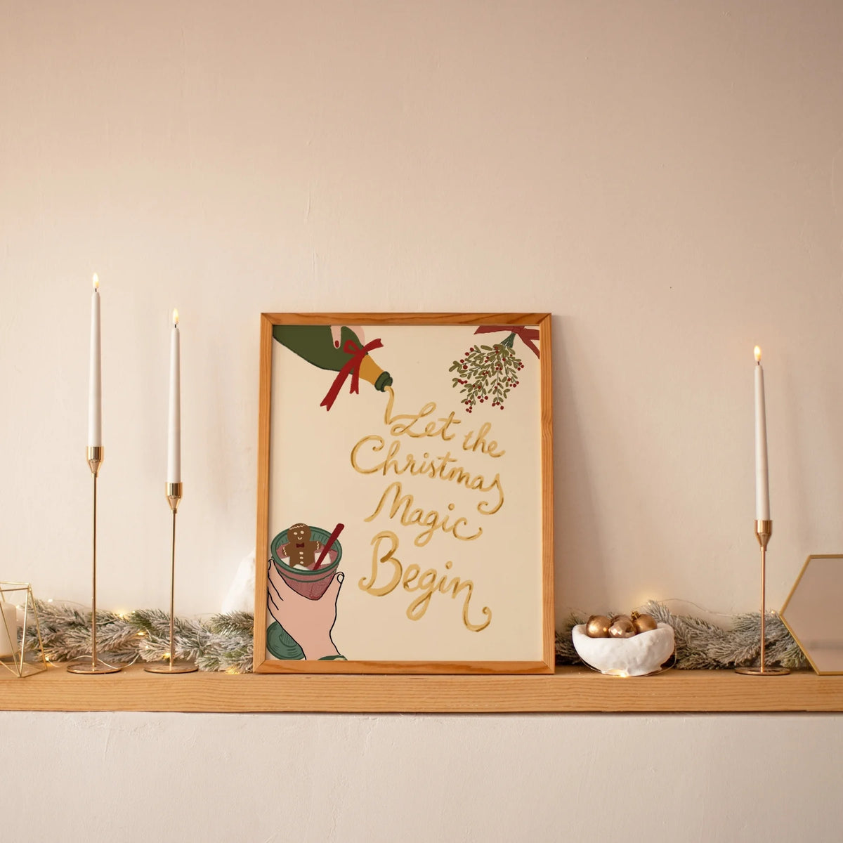 Let the Christmas Magic Begin – Póster de Navidad