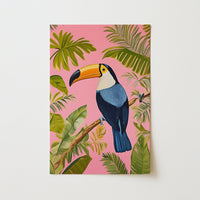 Tropical Toucan Wall Art – Vibrant Jungle Bird Print