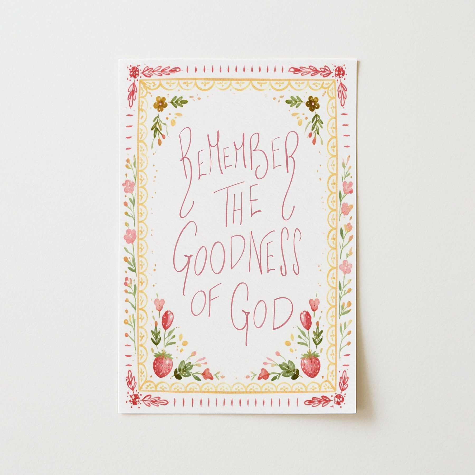 Remember the Goodness of God Wall Art, Christian Wall Decor