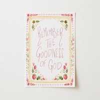 Remember the Goodness of God Wall Art, Christian Wall Decor