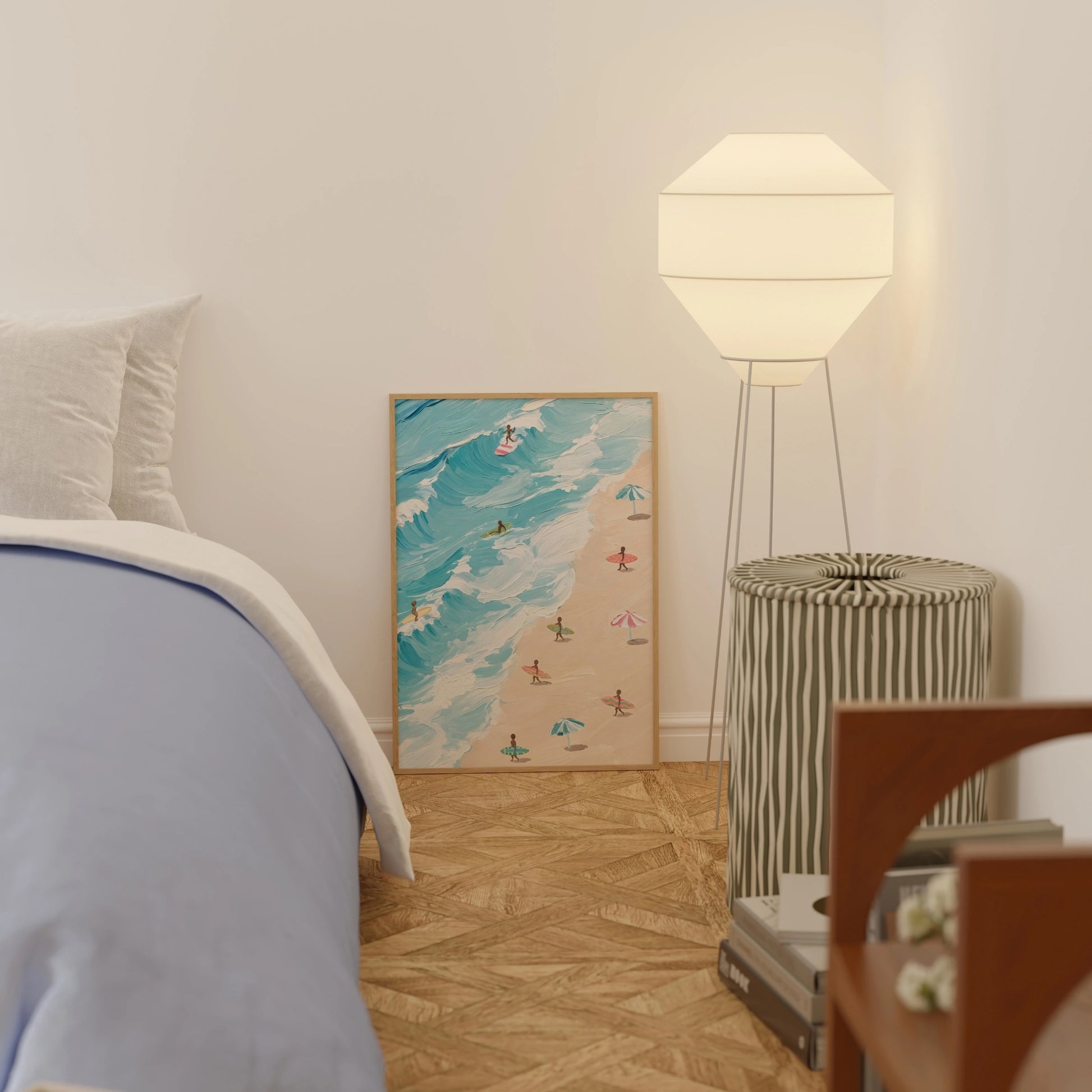 Surf Beach Wall Art, Coastal Wall Decor