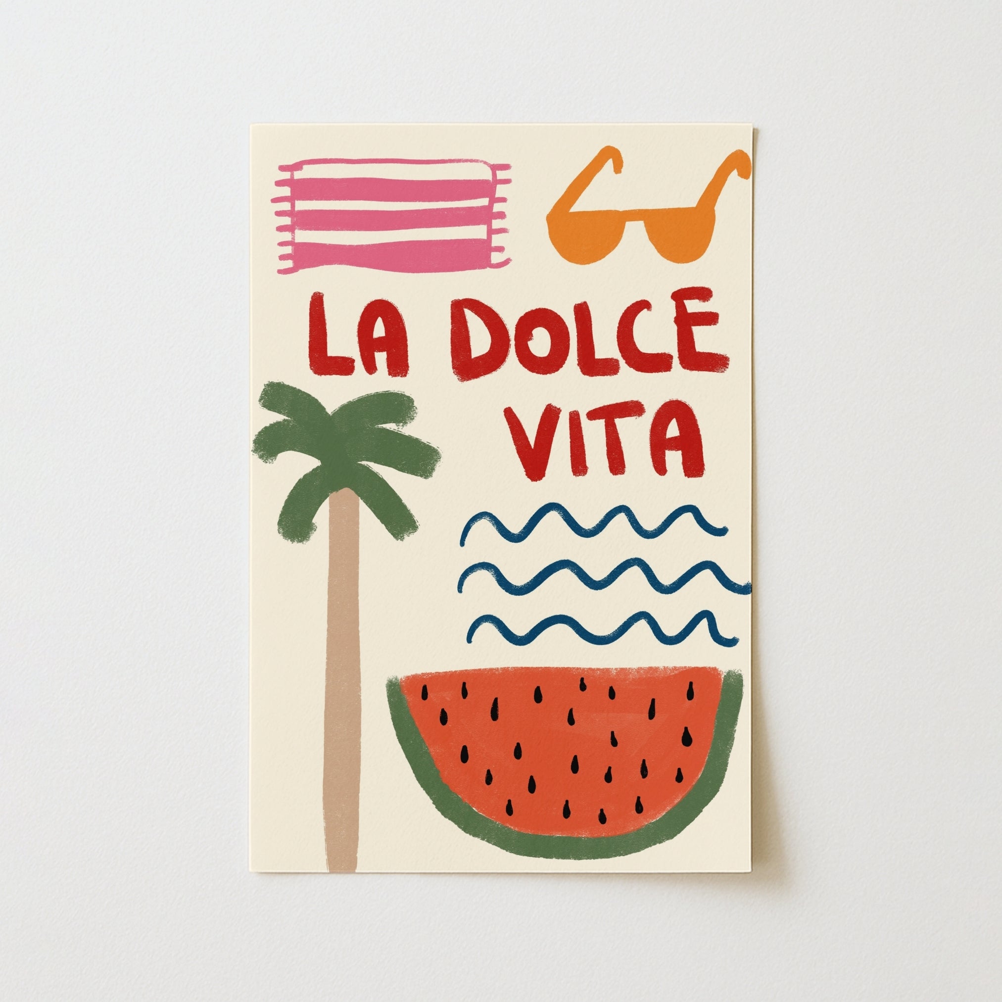La Dolce Vita Wall Art - Summer Coastal Print