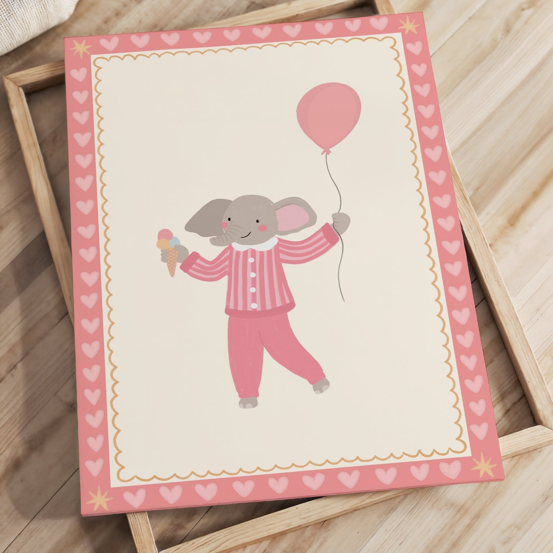 Tela decorativa rosa tenue per la cameretta dei bambini
