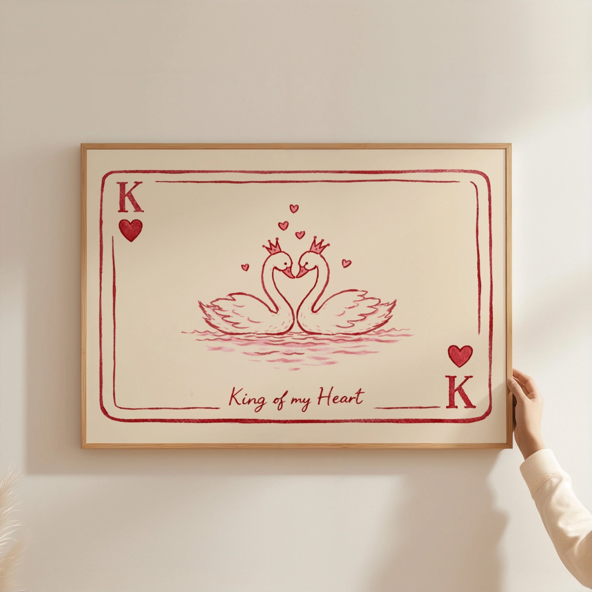 Illustration romantique d'un cygne