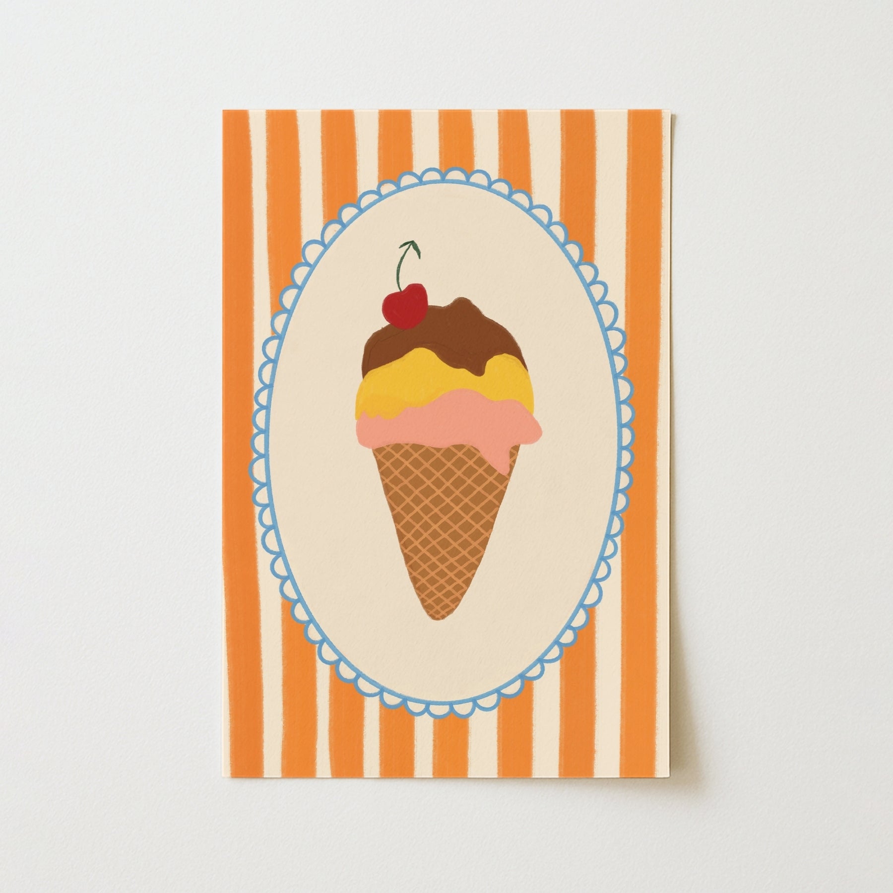 Arte murale con gelato