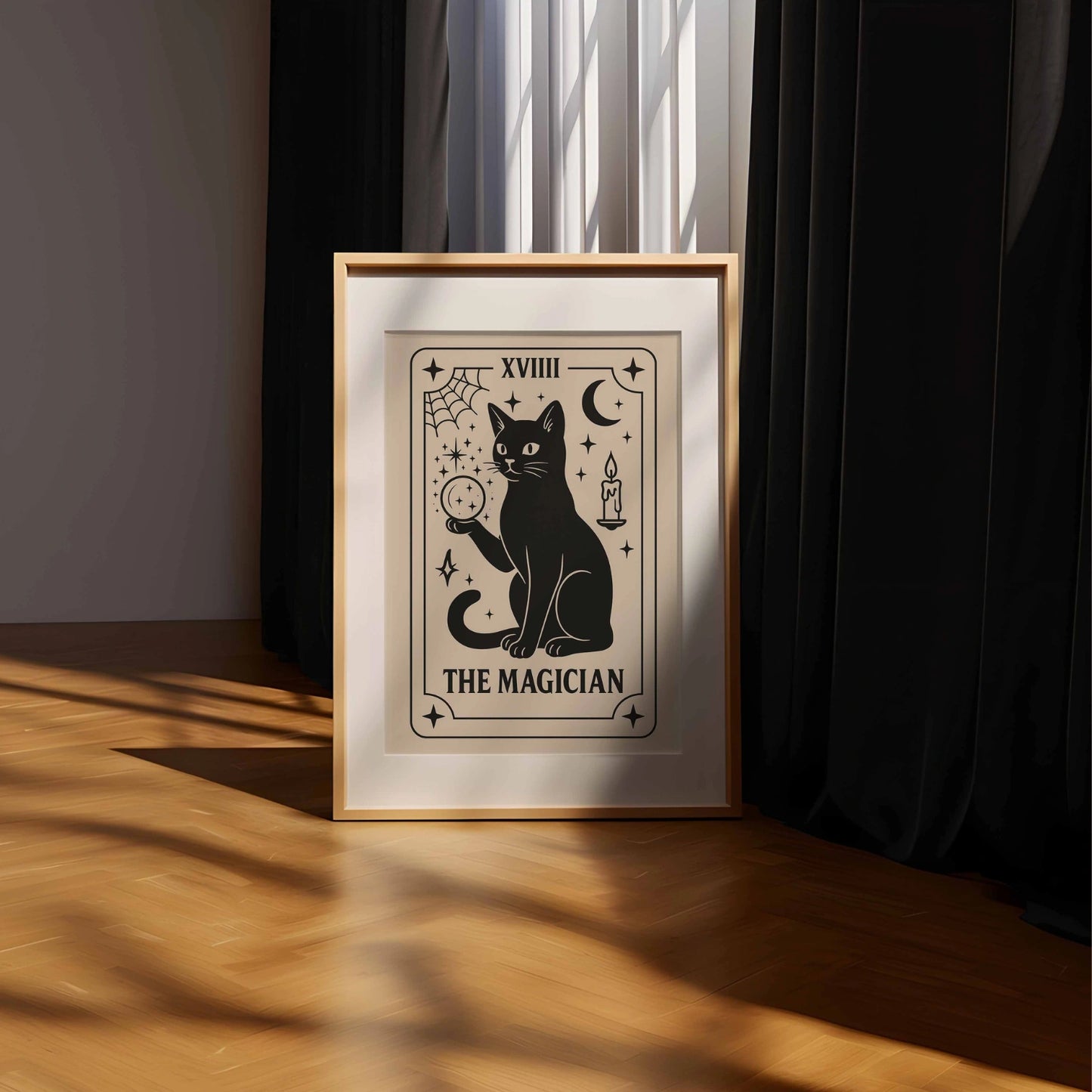 The Magician Tarot Cat Print – Witchy Halloween