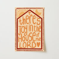 Joy in the House of the Lord Print – Christian Wall Art