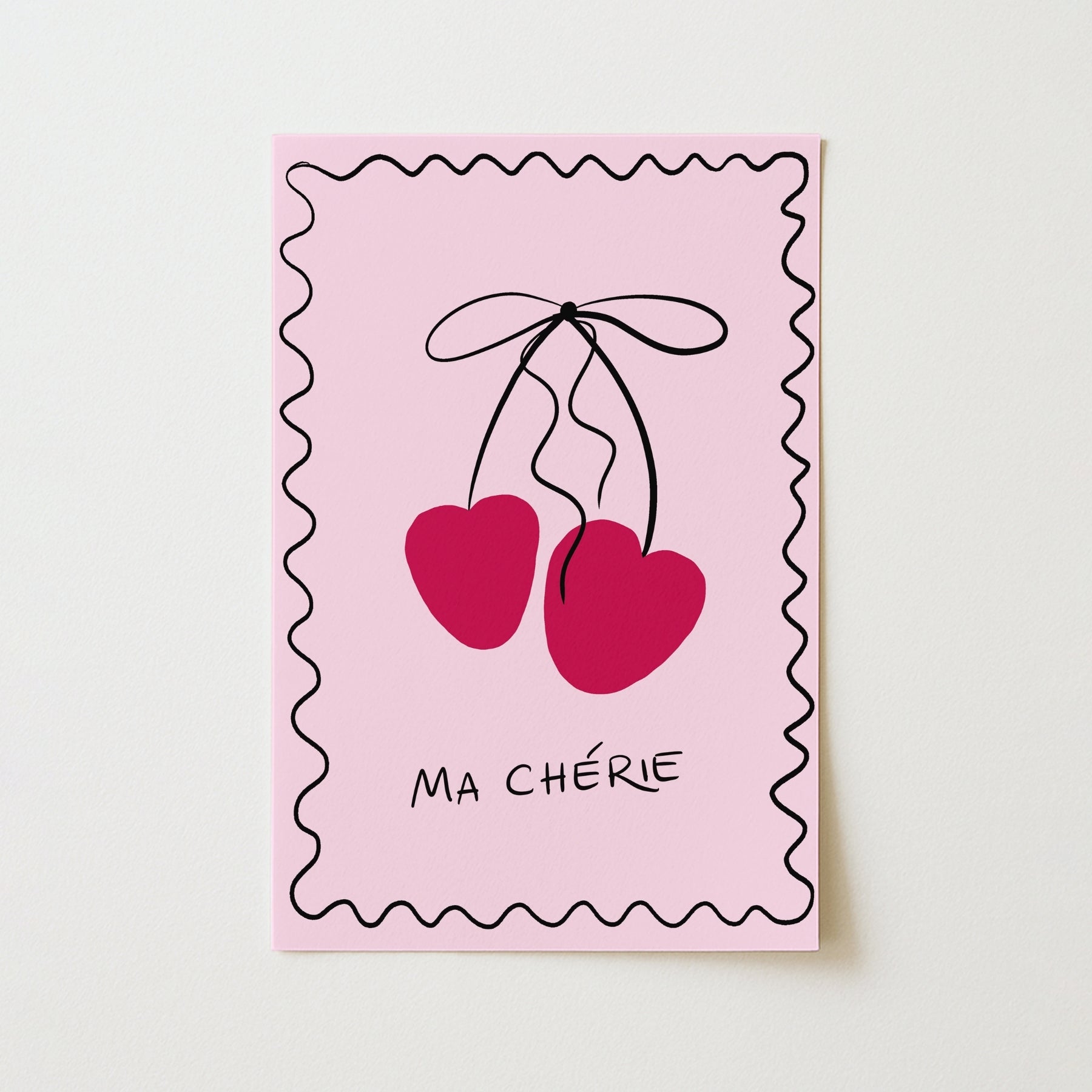 Cherry Wall Art – Pink French Print